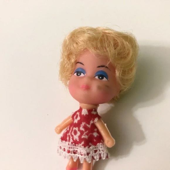 Vintage Liddle Kiddle Clone Doll Necklace Loop 2 Inch Tall - Picture 6 of 12